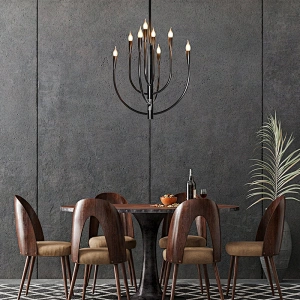 8 holders hand dyeing antique bronze finish elegant chandelier